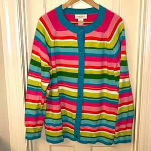Susan Bristol Bright pastels cardigan sz 3X EUC